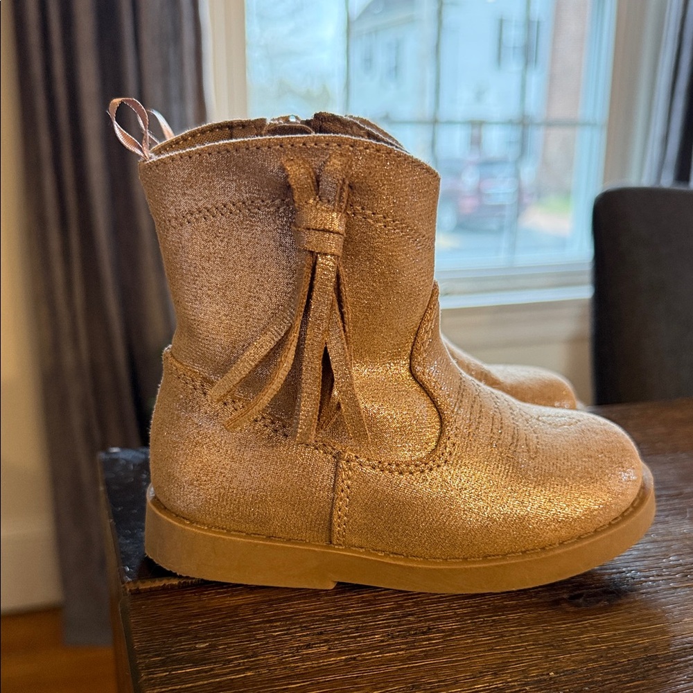 Old Navy Shimmering Gold Kids Boots